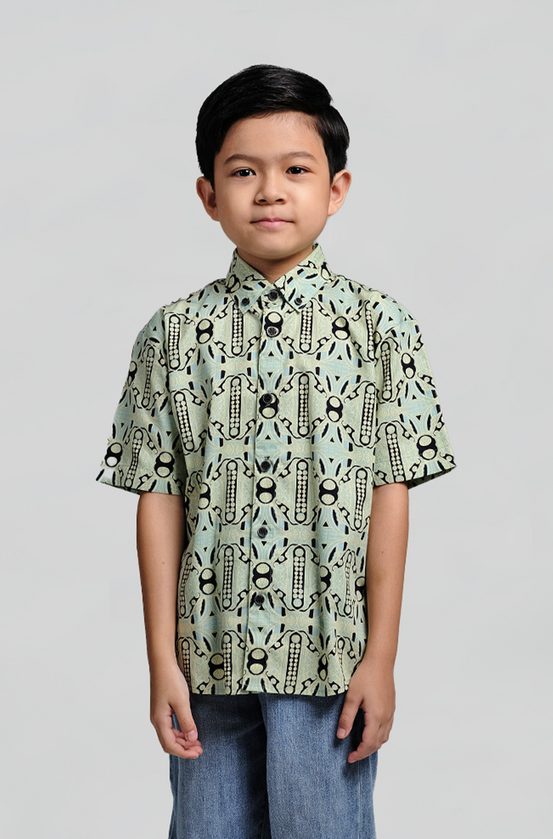 Nusantara Junior Congkak in Porcelain Blue – Kapten Batik MY