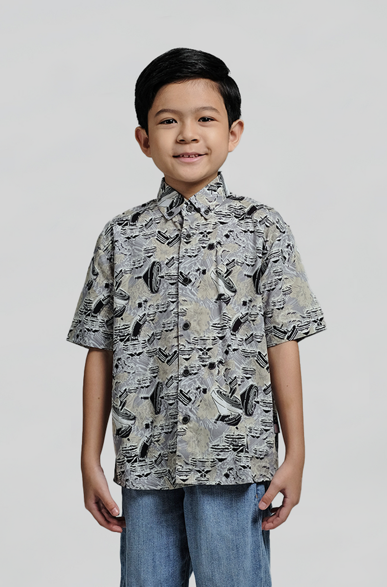 Nusantara Junior Gasing 2 in Pussywillow Gray – Kapten Batik MY